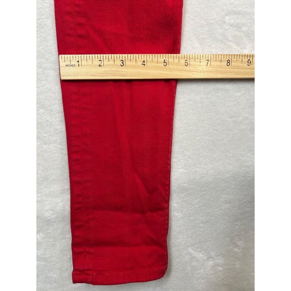 Hudson Jeans Womens 26 Red Colette Midrise Skinny USA - Picture 9 of 9